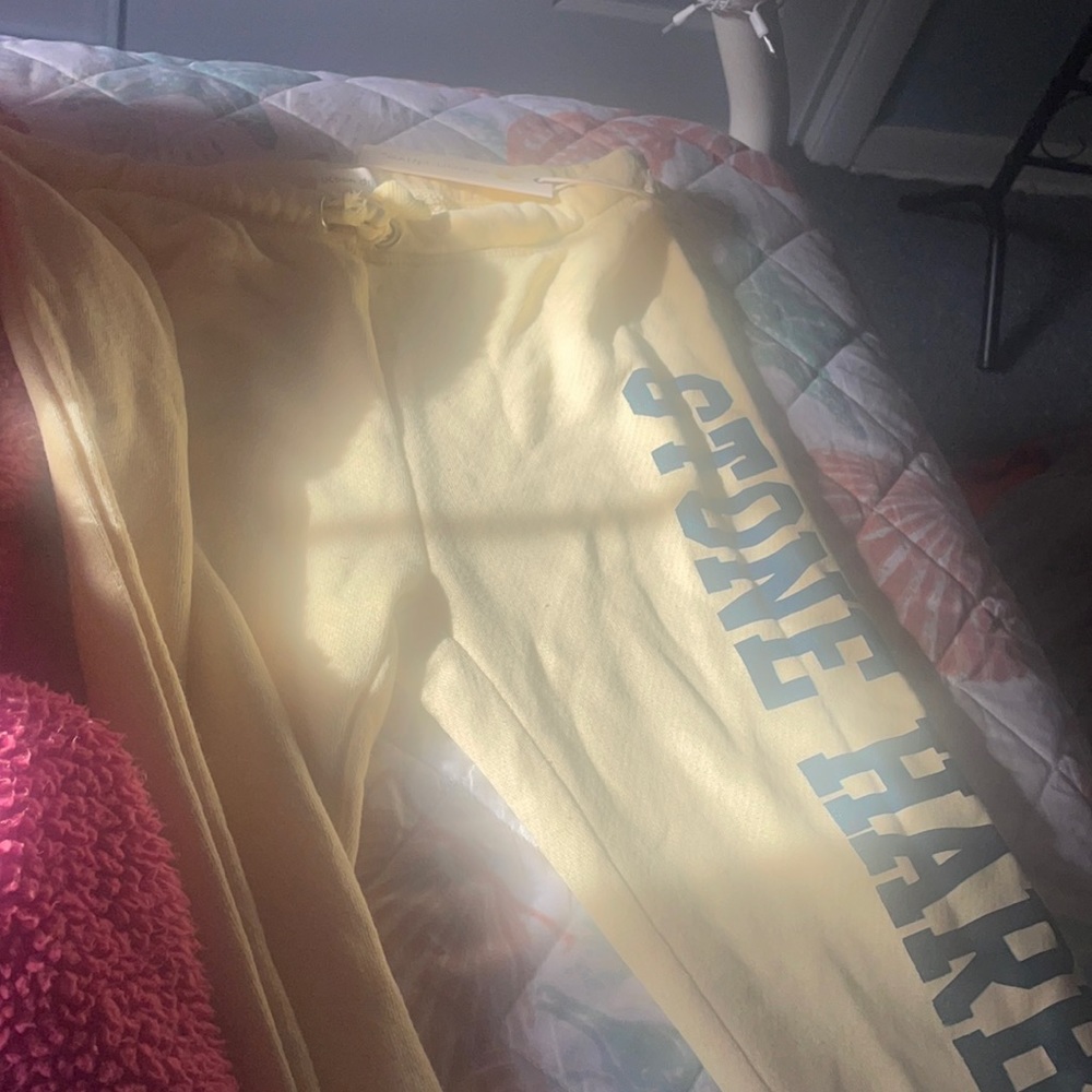Stone harbor yellow sweatpants-